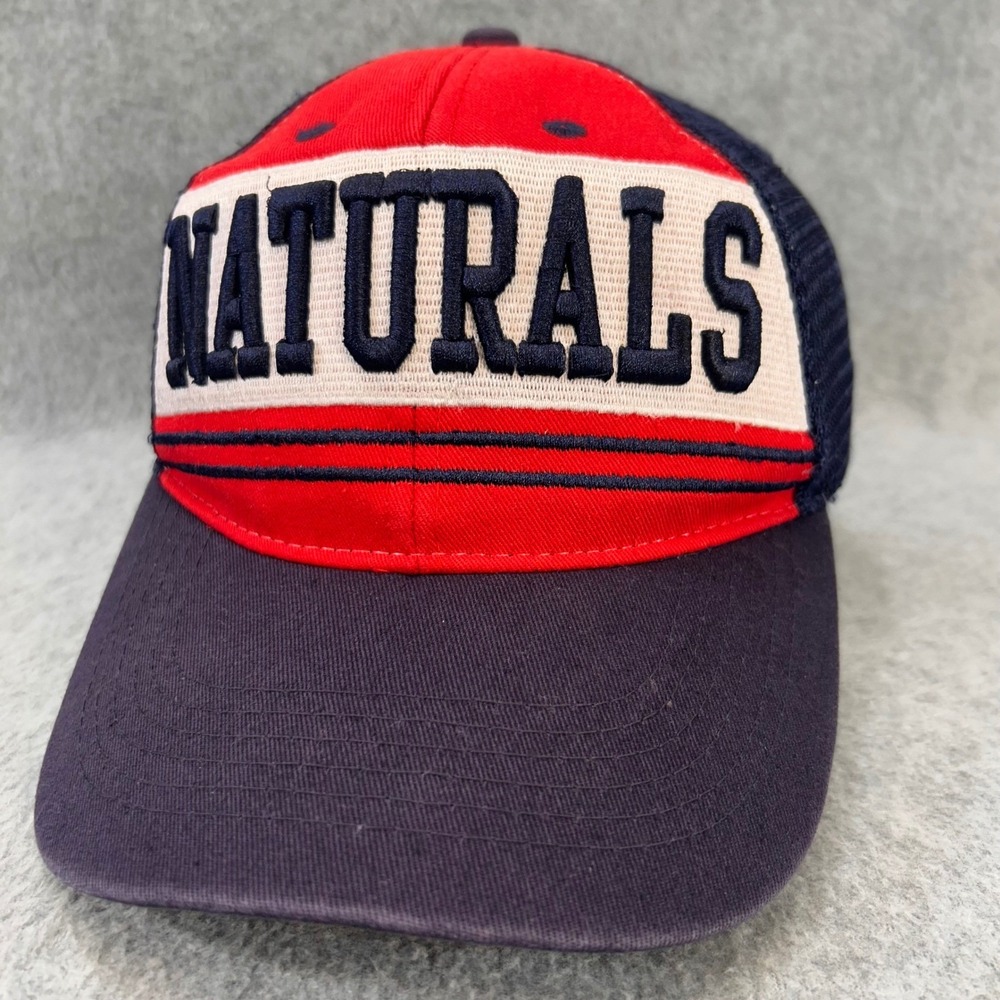 NATURALS Youth Navy Red Bimm Ridder Trucker Hat NW Arkansas Snapback OSFA